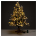 Luxusní vánoční 3D stromek QVC / jedle / 90 cm / 200 LED Deluxe / teplá bílá / třpytivý efekt / 