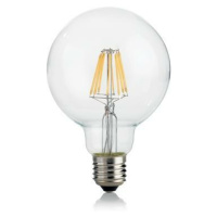 LED Filamentová žárovka Ideal Lux GLOBO D095 Trasparente 271606 E27 8W 860lm 3000K CRI90 čirá ne