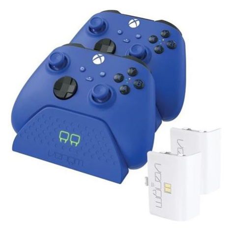 Venom VS2888 duální nabíjecí stanice + 2 baterie pro Xbox modrá