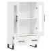 vidaXL Skříň highboard lesklá bílá 69,5 x 31 x 115 cm kompozitní dřevo