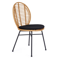 HALMAR Zahradní židle K472 hnědo-černá
