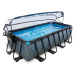 Bazén s krytem, pískovou filtrací a tepelným čerpadlem Stone pool Exit Toys ocelová konstrukce 4