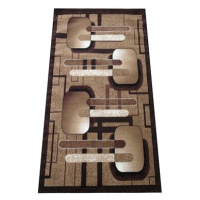 Kusový koberec Alfa hnědý 16 -40 × 60 cm
