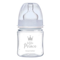 Canpol babies Lahev se širokým hrdlem ROYAL BABY 120ml modrá