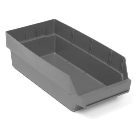 Skladová nádoba REACH, 500x240x150 mm, recyklovaný plast, šedá