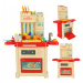 Dětská kuchyňka hračkářská trouba hořáky světla vybavení