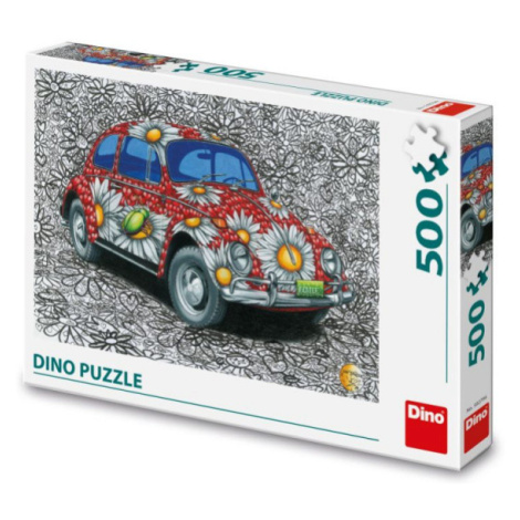 Malovaný VW Brouk 500 puzzle Dino