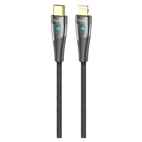 Budi Kabel USB-C na lightning Budi 20W 1,5 m (černý)