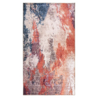 Červeno-modrý pratelný koberec běhoun 200x80 cm - Vitaus