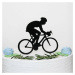 Dřevěný zápich na dort se jménem - Cyklista