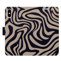 iSaprio Flip pouzdro Zebra Black 02 pro iPhone X/XS