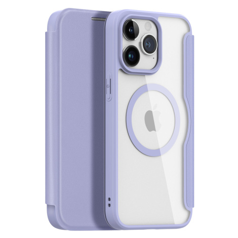 DUX DUCIS Skin X Pro MagSafe knížkové pouzdro na iPhone 15 PRO 6.1" Purple