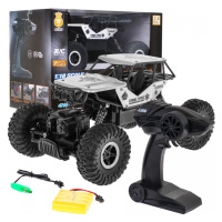 mamido Terénní autíčko na dálkové ovládání Crawler Monster 1:18 stříbrné RC