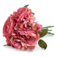 Umělá kytice Kamélií růžová, 19 x 25 cm