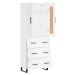 vidaXL Skříň highboard bílá 69,5 x 34 x 180 cm kompozitní dřevo