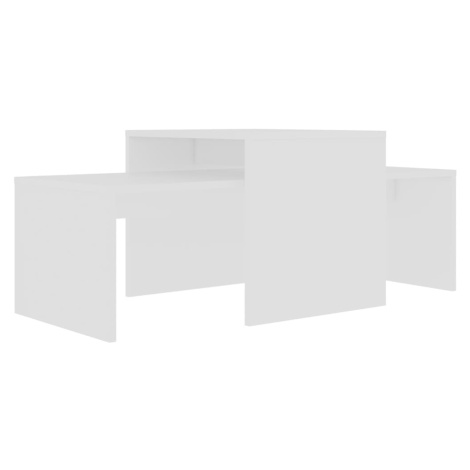 vidaXL Set konferenčních stolků bílý 100 x 48 x 40 cm kompozitní dřevo