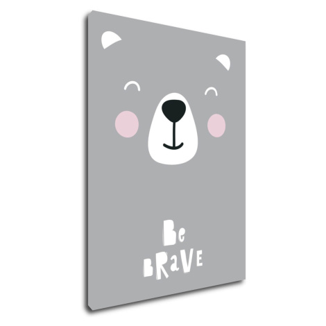 Impresi Obraz Medvídek tmavě šedý - 30 x 40 cm