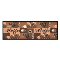 Kuchyňský koberec pratelný Coffee hnědý 60×180 cm