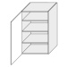 ArtExt Kuchyňská skříňka horní vysoká BONN | W4 60/1 Barva korpusu: Grey