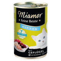 Miamor Feine Beute Kitten – drůbeží 12 × 400 g