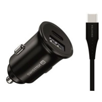 Swissten CL adapér pro Samsung Super Fast Charging 25W + kabel USB-C/USB-C 1.2m black