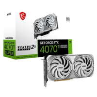 MSI GeForce RTX 4070 Ti SUPER 16G VENTUS 2X WHITE OC