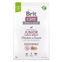 Brit Care Dog Sustainable s kuřecím a hmyzem Junior Large Breed 3 kg