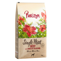 Purizon granule, 12 kg - bez obilovin za skvělou cenu! - Single Meat hovězí s květy ibišku