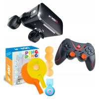 Brýle Vr 3D 360 Stupňů+gamepad+sada Pro Hraní Stolního Ping Pongu