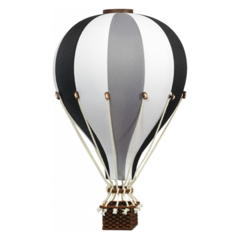 Super balloon Dekorační horkovzdušný balón – černá/šedá - S-28cm x 16cm