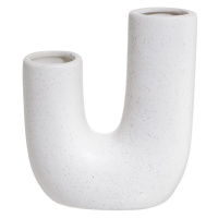 TUBE Váza 18 cm - bílá