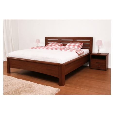 Postel BMB Viola - Průběžný Buk Rozměr: 90x210 cm, Moření: 78 - Bordó