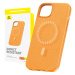 Baseus Magnetické pouzdro pro iPhone 15 Plus Baseus Fauxther Series (oranžové)