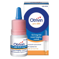 Otrivin pro děti 0,5 mg/ml nosní kapky, roztok 10 ml