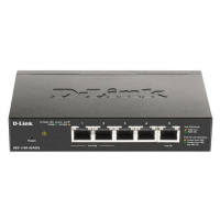 D-Link DGS-1100-05PDV2 5-Port Gigabit PoE Smart Switch, bez zdroje - napájen přes PoE, 2 PoE por