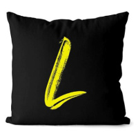 Impar písmeno L, barva iniciály žlutá