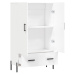 vidaXL Skříň highboard bílá 69,5 x 31 x 115 cm kompozitní dřevo