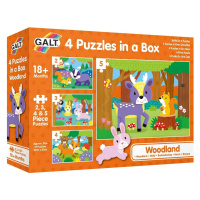 4 Puzzle v krabici - V lese