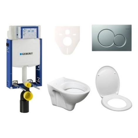 Cenově zvýhodněný závěsný WC set Geberit k zazdění + WC S-Line S-line Pro 110.302.00.5ND3