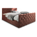 MSL Kontinentální čalouněná postel MARDI (140 x 200 cm) Barva látky: MAGIC VELVET 2258