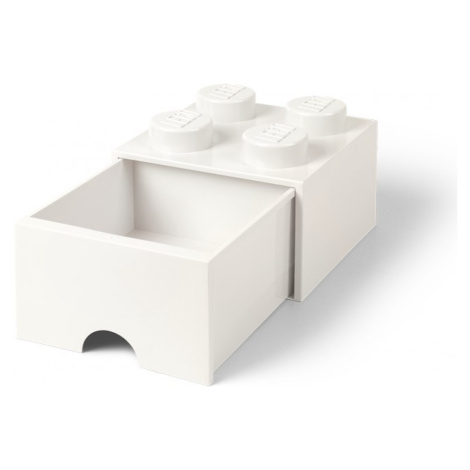 Lego® úložný box 250x252x181 se šuplíkem bílý