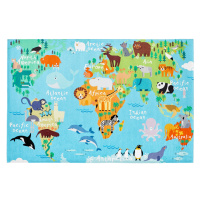 Obsession koberce DOPRODEJ: 80x120 cm Dětský kusový koberec Torino kids 233 WORLD MAP - 80x120 c