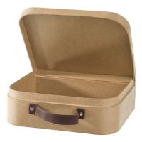 Kartonový kufřík PappArt k dotvoření, 21 x 17,5 x 6,5 cm Aladine