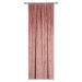 Dekorační VELVET závěs s řasící páskou VELUTTO růžová 140x260 cm (cena za 1 kus) MyBestHome