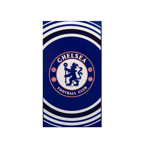 FotbalFans Osuška Chelsea FC, 100% bavlna, modro-bílá, 70 × 140 cm