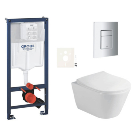 Závěsný wc set do lehkých stěn / předstěnová montáž Glacera Ava SIKOGRSAVASCP00 GROHE