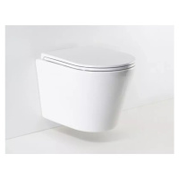 LaVilla WC mísa závěsná COMO kapotovaná rimless set včetně sedátka SLIM s automatickým sklápěním