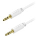 AlzaPower Core Audio 3.5mm Jack (M) to 3.5mm Jack (M) 2m bílý