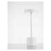 NOVA LUCE venkovní stolní lampa FUMO bílý hliník a akryl LED 2W 3000K 220-240V 163st. IP54 vypín