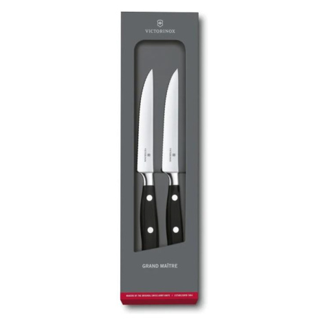 Victorinox - Sada steakových nožů GRAND MAITRE 12 cm 2 ks černá 7.7242.2W